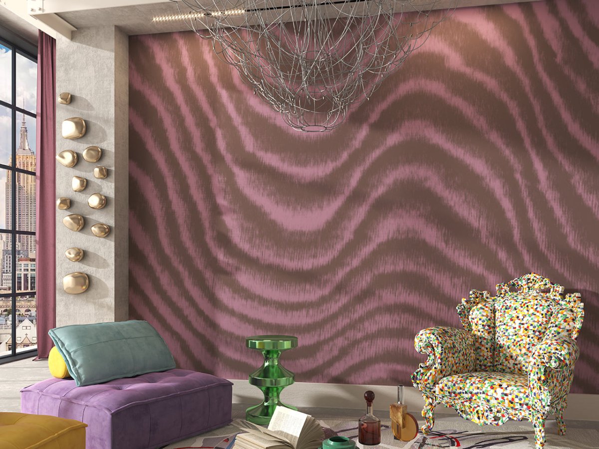 3D Color Wave WC74 Wall Murals