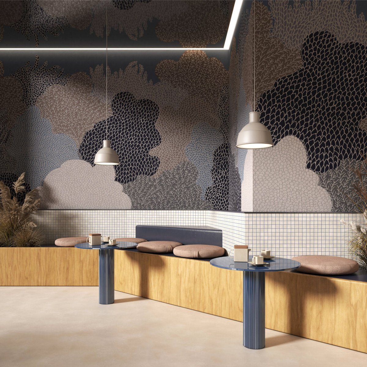 WHISPERING FOLIAGE - Murals Wallcoverings